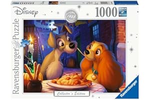 Ravensburger - Puzzle Adulte - Puzzle 1000 p - La Belle et le Clochard (Collection Disney) - 13972