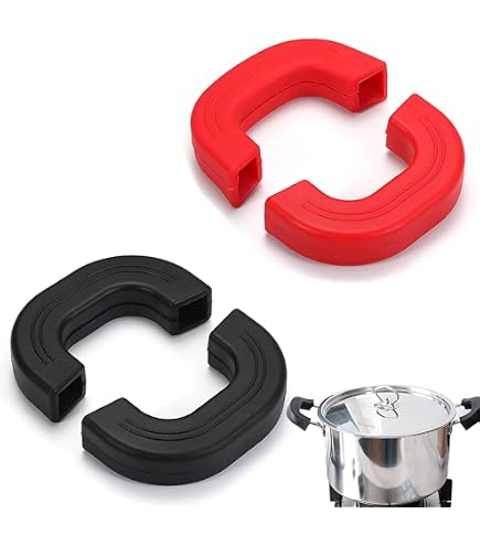 Lot De 3 Paires De Poignées De Casserole En Silicone - Résistantes à La Chaleur (160°C), Antidérapantes - Trois Tailles (grande, Moyenne, Petite)