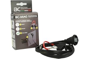 BC Battery Controller Cavo con occhielli per connettore magnetico BC MAG-F / BC MAG-KIT per collegamento alla batteria del veicolo - Lunghezza: 80 cm - Made in Italy
