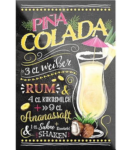 Calamita Per Frigorifero A Forma Di Cocktail Gin Tonic – 9x6 Cm – Idea Regalo Originale Per Compleanno O Natale