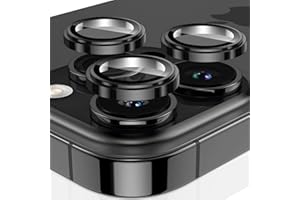 KoGiio Camera Protection Compatible with iPhone 15 Pro/iPhone 15 Pro Max, Anti-Scratch 9H Protective Film, HD Lens Protection, Bubble-Free Protector Case, Independent Lens Protective Film, Black