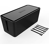 KEEPSORT® Kabel Organizer zum Verstauen von Steckdosenleisten, Ladeadaptern UVM I Edle Kabelbox für Maximale Sicherheit