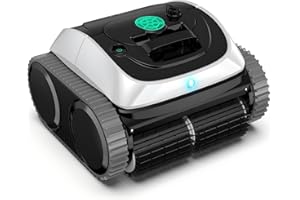 (2025 Upgrade) WYBOT C1-01 Poolroboter für Einbau- & Überbaupools, Poolroboter Akku: 150 Min, Laufzeit. 4-in-1 Poolroboter Akku Wand und Boden Reinigung bis 150m², Smart Navigation & App-Weiß&Hellgrün