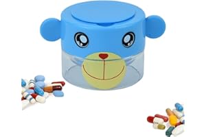 MELGO 1 Pack Pill Crusher and Grinder, Pill Crusher Portable, Professional Pill Pulverizer, Tablet Crusher， Domestic Pill Crusher for Pills, Vitamins, Tablets, Elderly, Children, Pets (Light Blue)