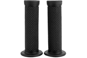 ‎EVGATSAUTO Moped Lenker Griffe, 2 Stück 22mm Universal Vintage Lenkergriffe Star Decor Lenkerenden(Schwarz)