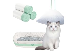 AVAGIAFORU Katzenklo Beutel, 30 Stück 94x45cm Katzenklo Tüten, Katzentoilettenbeutel mit Zugbändern, Katzenstreutasche, Katzentoilette Müllbeutel für Wechsel Katzenstreu