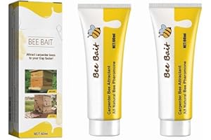 TUKNN Gel Atrayente de Abejas para Apicultura, Capturador de Abejas Silvestres de Exterior, Capturador Líquido de Enjambres de Colmenas, Atrayente de Abejas, Trampas para Abejas, para Granja, 2 Piezas