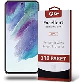KZY İLETİŞİM Samsung Galaxy S21 FE ile uyumlu Temperli Ekran Koruyucu Kırılmaz Cam Ekonomik 3'l&uuml; Paket