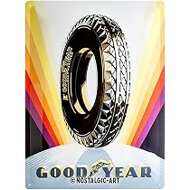 Nostalgic-Art Blechschild Michelin „Original Tyres“ – 20 X 30 Cm | Metall, Vintage Design | Lizenzprodukt