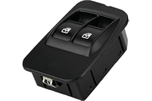 LEDFEWAG Interruptor Mando Elevalunas Botonera de Ventana del conductor 6490.G8, 735461275 Compatible para Citroen Nemo per Peugeot Bipper