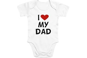 Shirt-Panda Unisex Baby Strampler · Vatertag Baby Body · I Love My Dad · Jungen Und Mädchen · 100% Baumwolle · Vatertagsgeschenk ·