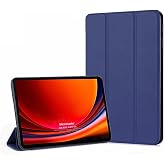 Microsonic Samsung Galaxy Tab S10 FE Plus i&ccedil;in Kılıf Slim Translucent Back Smart Cover Lacivert [Galaxy Tab S10 FE Plus X620 
