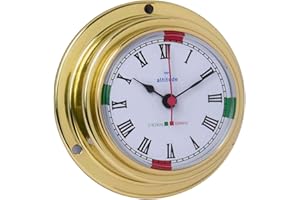 Delite 842c Altitude Reloj de navegación latón cromado, 95 mm x 40 mm