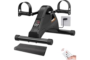 TODO Pedaliera elettrico a pedale statico per anziani automatico, 6 livelli di velocità, telecomando con motore silenzioso per gamba riabilitaci