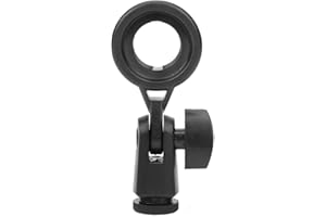 AKOZON Staffa per Microfono Supporto Portatile e Portatile Presa Adattatore per Montaggio Antivibrante Facile da Installare Rimovibile per Studio di Registrazione