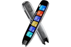 WINGFLY Stylo de traducteur de numérisation, stylo de lecture en ligne 142 langues avec écran tactile de 9,4 cm, stylo de lecture intelligent en temps réel pour dyslexie, étudiants, voyageurs