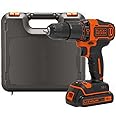 Black+Decker TRAPANO/AVVITATORE A PERCUSSIONE 18V LITIO 1.5Ah: 11 REGOLAZIONI COPPIA + PERCUSSIONE - 21.000 colpi/min - 17.5/