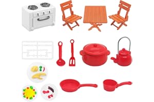 Shinybox Miniatura Casa de Muñecas Decoración, 18 Piezas Accesorios en Miniatura, Adornos en Miniatura de Navidad, Maleta Vintage de Casa de Muñecas, Adornos en Miniatura de Navidad