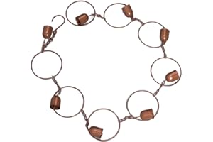 TOPINCN Hanging Rain Chime Rain Bell Wind for Chime Bell Sound Bell Decoration Ain Decorative Adornment Rain Chains