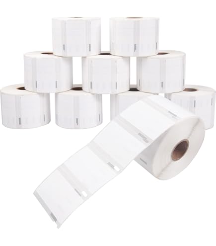 ROTOLO Da 500 ETICHETTE ADESIVE BIANCHE COMPATIBILE DYMO 19mm X 51mm (11355) - MINIMO 100pz - S0722550x100