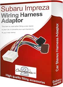 Subaru Impreza CD radio stereo wiring harness adapter: Amazon.co.uk