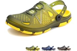 beister Zuecos de jardín para Hombre, Antideslizantes, Transpirables, para Exteriores, Playa, Ducha
