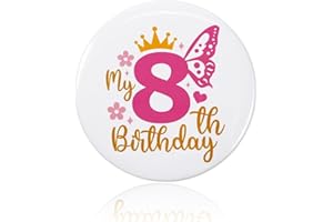 BLICEON Birthday Badge, Birthday Girl Badge, Celebrate Your Little Princess's Special Day with a Sparkling, Party Accessor, Celebration Decoration