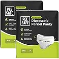 PEESAFE Disposable Period Panties For Women Leak Proof | M-L | Pack Of 8 | 360° Protection | Rash & Toxin Free | No Leakage | Seamless Fit | Period Panty For Heavy Flow