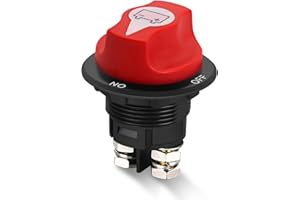 RUIZHI Batterie Trennschalter 100A Auto Batterietrennschalter Hauptschalter 12V 24V 32V, On Off Stromschalter für für Wohnwagen, Jachten, Lieferwagen, Lastkraftwagen, Wohnmobile, IP56 Wasserdicht