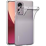 AICEK Compatible con Xiaomi 12 / 12X Cover, Trasparente Silicone Custodia per Xiaomi 12 / 12X Cover Protettiva Molle di TPU B