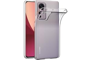 AICEK Etui kompatybilne z Xiaomi 12 / 12X, przezroczyste, silikonowe etui na telefon komórkowy Xiaomi 12X, etui ochronne z termoplastycznego poliuretanu (TPU)