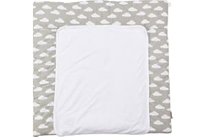 Puckdaddy Clara | Motivo a nuvola | Fasciatoio 77x75cm | 100% cotone | Testato OEKO-TEX | Fasciatoio morbido e sicuro per bambini | Comfort e stile ottimali
