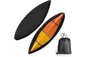 Opaltool Housse de Protection Kayak, Épaissie 420D Imperméable Housse de Protection pour Bateau de Canoe, Écran Solaire pour Bateau de Pêche Kayak Canoë Planche à Pagaie