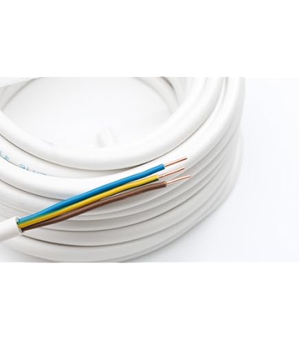 Cavo Prolunga Electraline H05VV-F 3G 1 Mm² - Lunghezza 20 M, Bianco | Per Piccoli Elettrodomestici - Foto 11