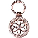LEEQ Portachiavi Airtag oro rosa - Custodia AirTag con portachiavi - Custodia scintillante per ciondolo Airtag resistente a t