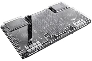 Decksaver Cover for Denon MCX-8000 - Super-Durable Polycarbonate Protective lid in Smoked Clear Colour, Made in The UK - The DJs' Choice for Unbeatable Protection