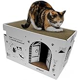 ATAPET Karton Kedi Tırmalama ve Dinlenme Evi