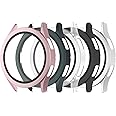 Simpeak 5-Pack Screen Protector Case Compatible with Samsung Galaxy Watch 4 40mm, PC Hard Screen Protector Bumper Cover Replacement for 40mm Samsung Watch 4