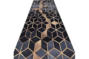 AMSXNOO Teppich Läufer Flur, Maschinen Waschbar rutschfest Teppich im Wohnzimmer Bereich Weiche Warme Dicke Teppichmatte Lang für Küche Schlafzimmer Eingang Büro Gewerbewohnung Zuhause Geschäft