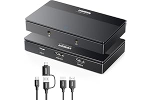 UGREEN 4K Video Capture Card, HDMI auf USB 3.0 Type C Video Grabber 1080P 60fps für Gaming Live Streaming Video Recorder, kompatibel mit Switch PS5 Xbox iPad DSLR MacBook Laptop PC Phone Mac mini 4
