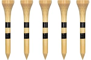 Zivisk Golf Tees Madera 38mm / 54mm/ 70mm / 83mm, Paquete de 100 Count Tees de Golf (Natural Color, White, Black, Blue, Red, Green, Yellow, Pink, Orange)