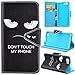 Price comparison product image SmartLegend Doogee X5 Case ,Leather Arting Pattern PU Wallet Case for Doogee X5 Doogee X5 Pro 5" Bookstyle Bumper Cover with Magnet Closure and Card Slots Holster Stand Function Mobile Phone Protective Flip Case -Don't Touch My Phone