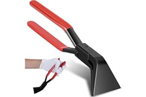 FYEME Blechbieger Hand Abkantzange Biegezange Kohlenstoffstahl Brüniert Gerade 0° Gewinkelt 45° und 90° Falzzangen für Dachdecker Klempner (45°)