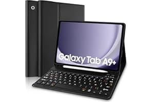 Yeegnar Clavier Tablette Samsung A9 Plus 2023 11 Pouces, Étui avec Clavier pour Samsung Galaxy A9+ (SM-X210/ X215/ X216), Français AZERTY Tablette Connecté par Bluetooth (Stylet Non Inclus)