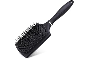 SUNTATOP Spazzola per Capelli,Spazzola per Capelli Professionale per Raddrizzare i Capelli e Asciugatura (nero)