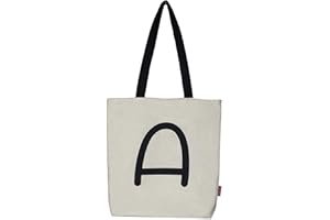 Hello-Bags. Bolso Tote bag inicial con cremallera, forro y bolsillo interior. Exterior: Algodón 100%. Incluye bonito sobre kraft de regalo. Medidas: 37 X 38 cm.