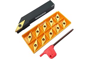 ASZLBYM 1 porte-outil de tournage en carbure indexable SVJCR1616H16 de 16 mm avec 11 pièces VCMT331/VCMT160404.