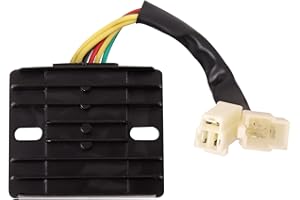 WOOSTAR 6 Wire DC Voltage Regulator Rectifier Replacement for 50cc 70cc 90cc 125cc 150cc 200cc 250cc MP Scooter Motorcycle
