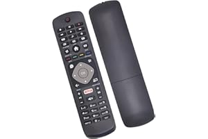 Riry Reemplazo Mando Philips TV de Repuesto para Todos los Philips Ambilight Smart TV 22PFH4000 32PHT4131 48PFK4101 con botón Netflix
