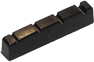 BLACK DOG MUSIC Tuerca superior para guitarra, 43 mm, cuatro cuerdas, diestros en negro
